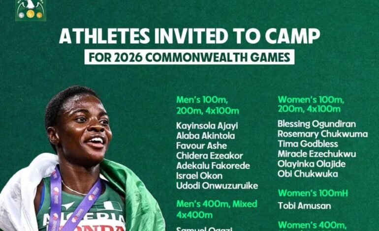 Amusan, Ashe, Brume headline Nigeria’s 29-athlete Commonwealth Games camp