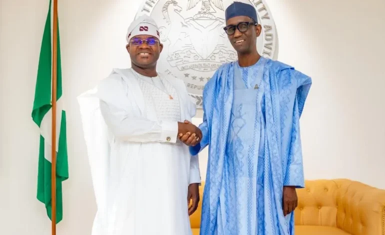 Yahaya Bello meets Ribadu, hails Tinubu over security gains