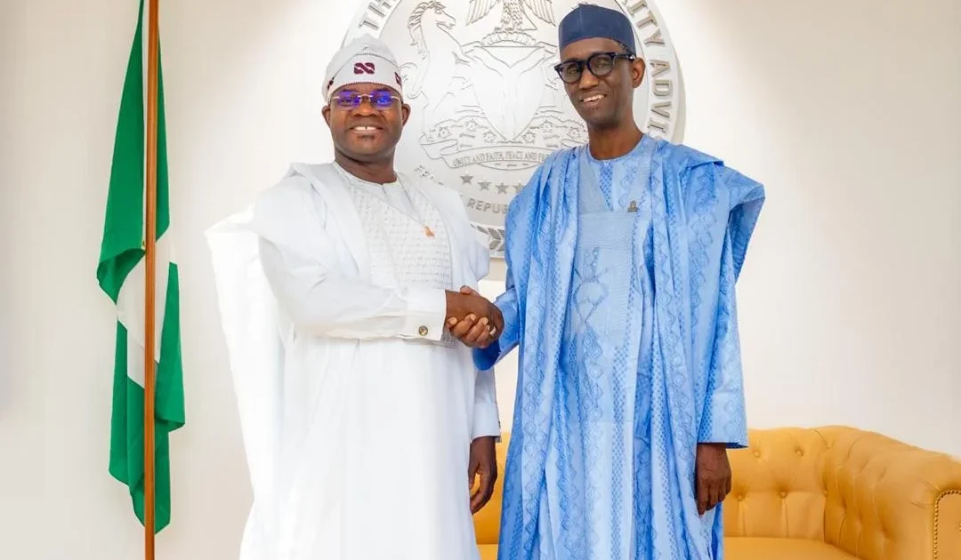 Yahaya Bello meets Ribadu, hails Tinubu over security gains