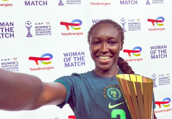 WAFCON 2026: Babajide Wins Player Of The Match Award In Nigeria’s Win Against Egypt