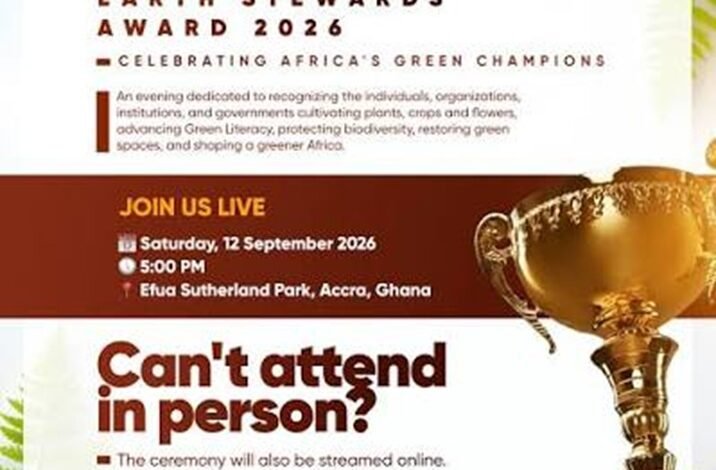 Earth Stewards Award 2026 to honour Africa’s green champions in Accra