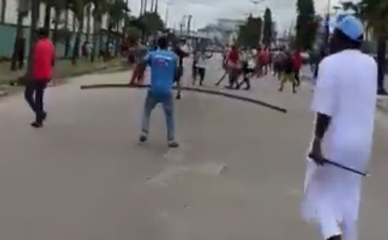 NDC members attacked by thugs during 1 million an march in Warri[VIDEO]