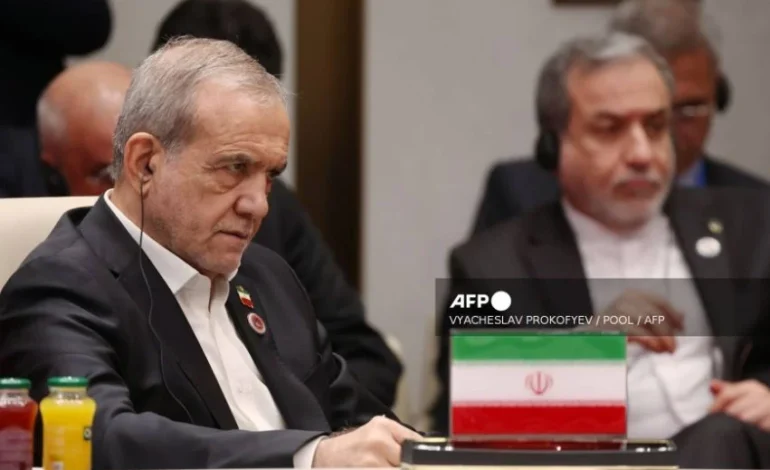 Iran president offers US olive branch before Putin meeting