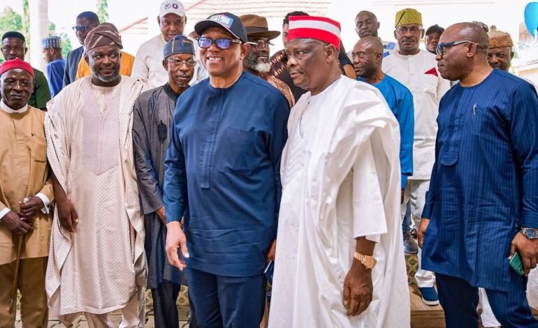 Obi Hosts Kwankwaso, NDC Candidates At Obidient Headquarters