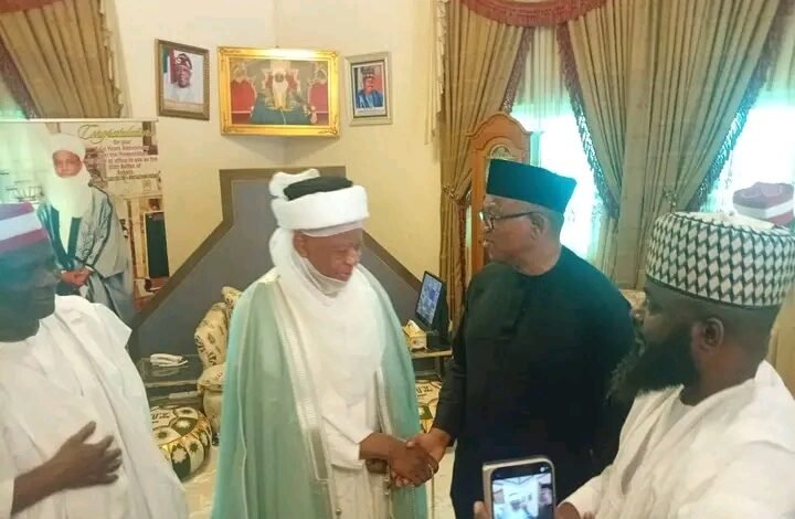 Sultan Hosts Obi, Kwankwaso In Sokoto