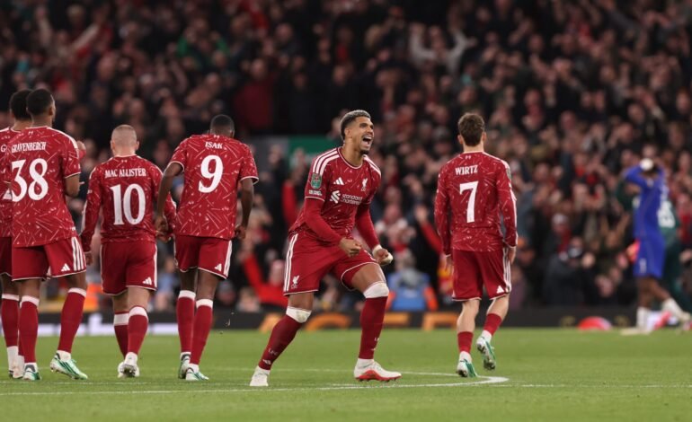 CARABAO CUP: Liverpool, Man City Beat Chelsea, Brighton On Penalties To Reach Quarterfinals